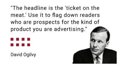 David Ogilvy: Headlines